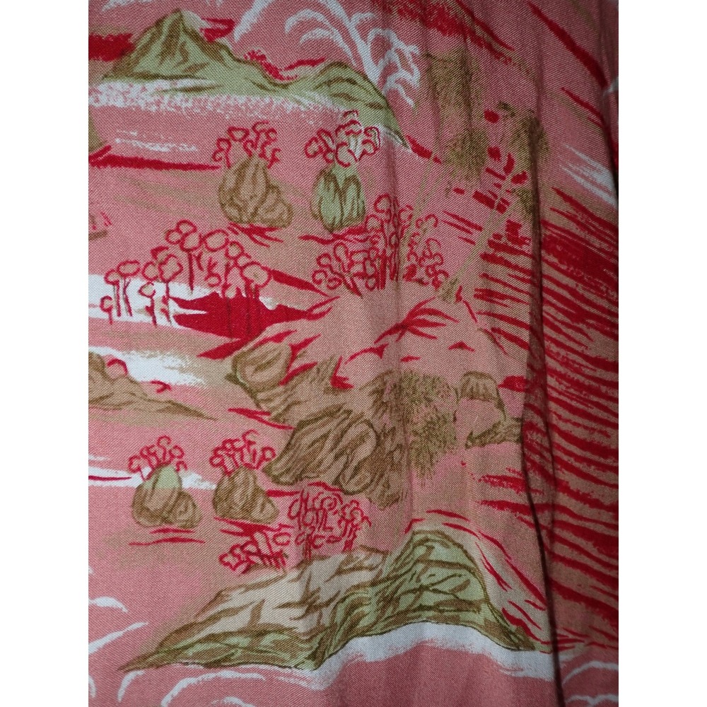 Thums Up Hawaiian Shirt Mens L Tropical Island Short Sleeve Vacation cruise - Picture 3 of 6